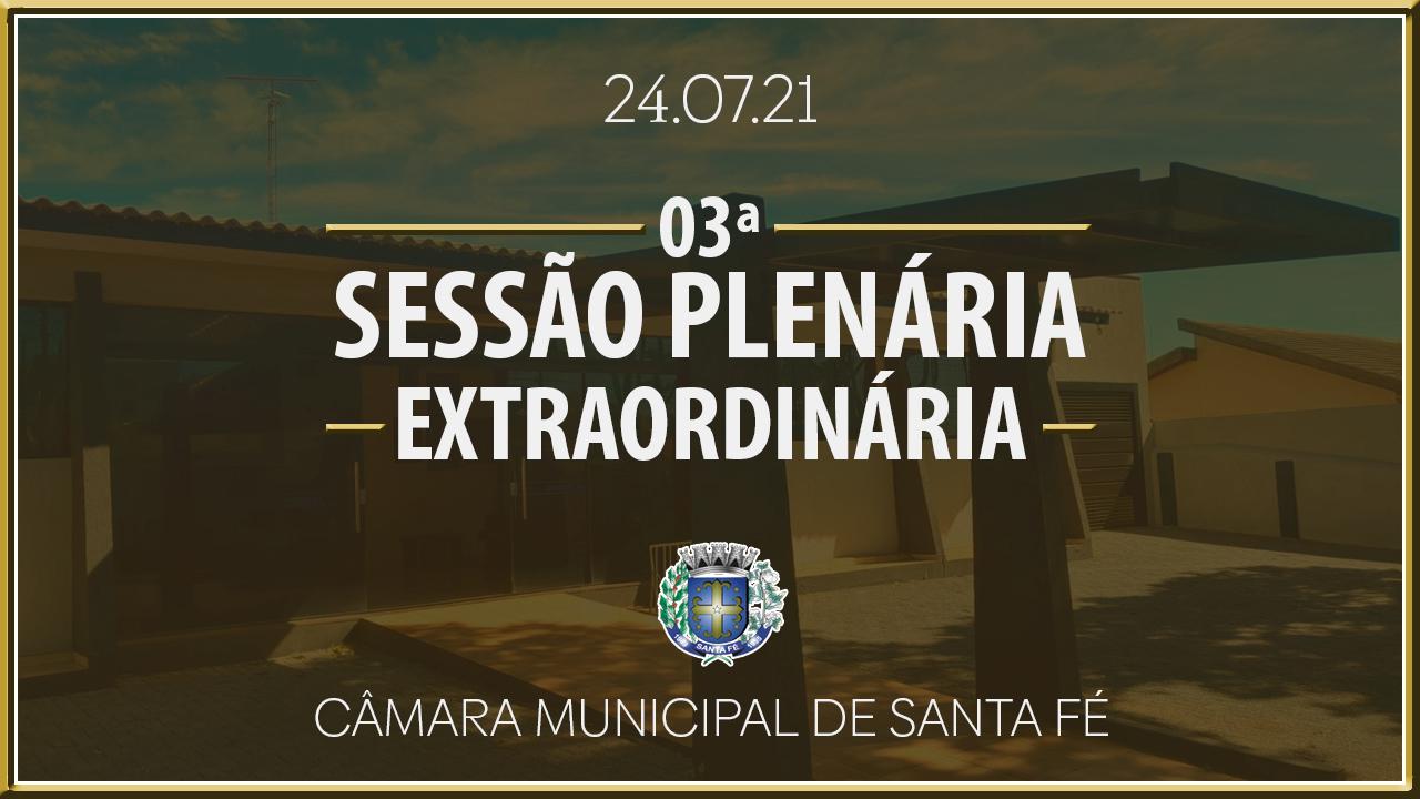 3ª Sessão Plenária Extraordinária