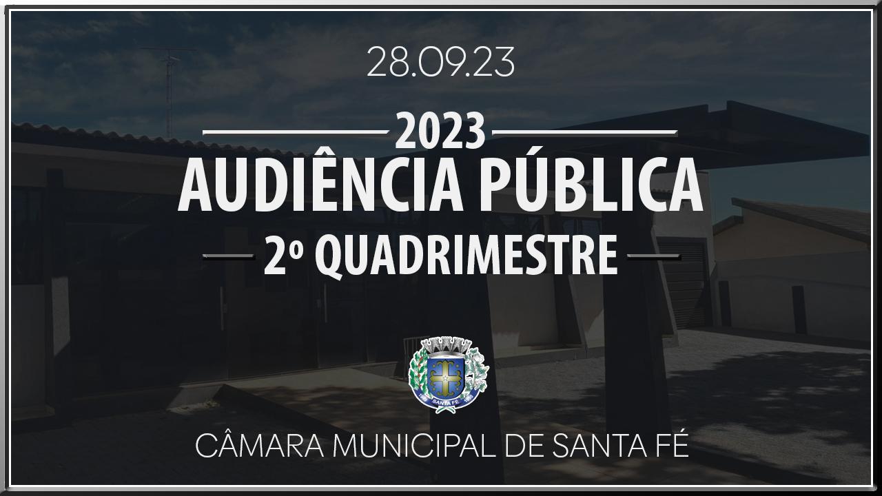 Audiência Pública do 2º Quadrimestre de 2023